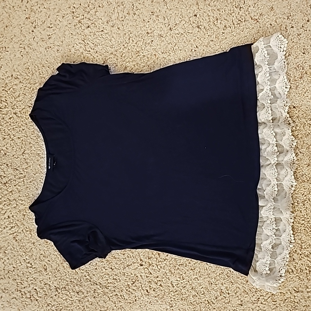 Women's Rayon and Lace Top